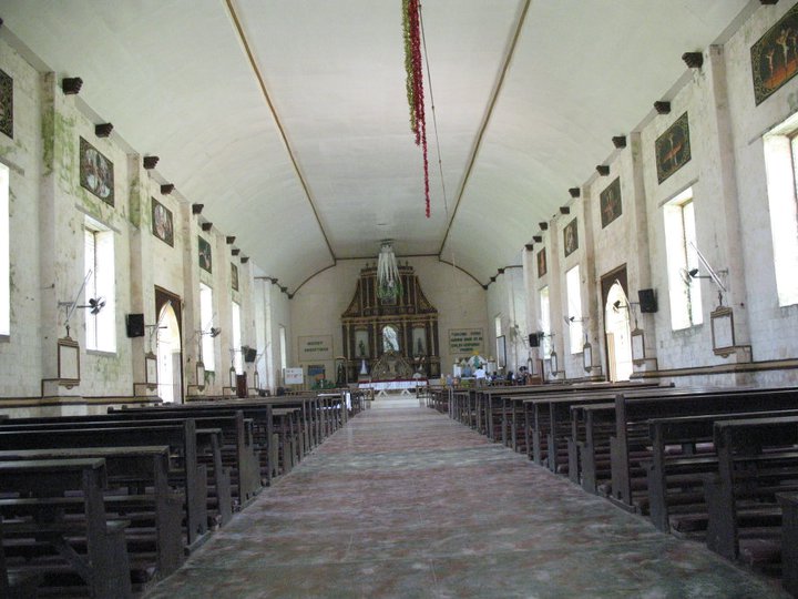 Interior of of  Nuestra Sra. de Providencia church, Maria, Siquijor